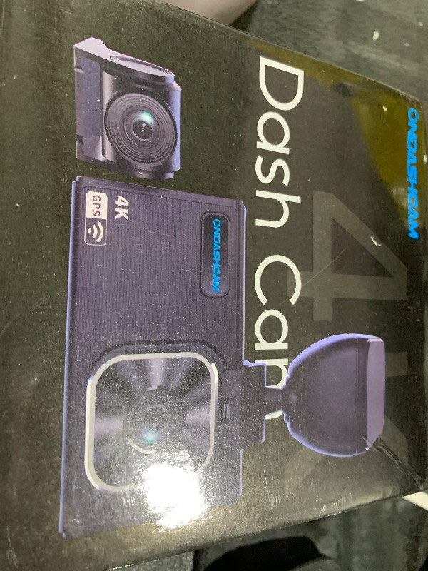 Photo 1 of ONDASHCAM Dash Cam Front and Rear, 4K/2.5K Dual Dash Camera for Cars, 32GB Card Included, Dashcam Built-in Night Vision, 3.5" IPS, 5G WiFi & GPS, G-Sensor, 170° Wide Angle, WDR, 24H Parking Mode