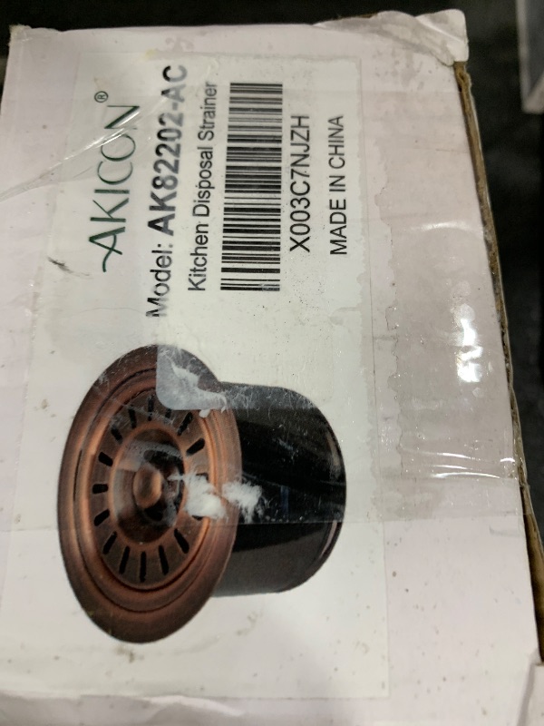 Photo 1 of Akicon Kitchen Sink Antique Copper Finish Garbage Disposal Flange Stopper, One Size Disposal Rim, Fit 3-1/2 Inch Standard Sink Drain Hole 2.85" Height