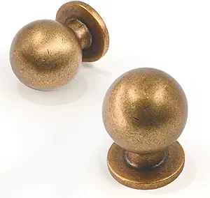 Photo 1 of 10 Pack Antique Brass Kitchen Cabinet Knobs Cabinet Pulls Drawer Knobs Cabinet Hardware Zinc Knobs for Drawers