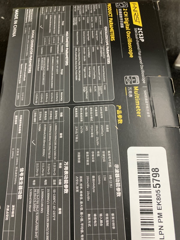 Photo 1 of ?FNRSI 2C53P Plus Upgraded with Carrying CASE? 3in1 Oscilloscope/Multimeter/DDS Signal Generator Tablet Touch Screen Portable Digital Automotive Oscilloscope 2 Channel 50MHz Bandwidth 250Ms/S Counts