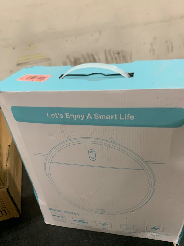 Photo 1 of Robot Vacuum and Mop Combo, 2 in 1 Mopping Robot Vacuum Cleaner with Schedule, Wi-Fi/Voice/App, Strong Suction, Easy of Use, Self-Charging Robotic Vacuum, Slim, Ideal for Hard Floor, Pet Hair, Carpet
