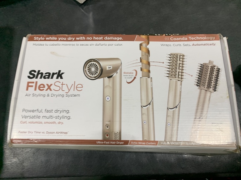 Photo 1 of Shark HD430 FlexStyle Air Styling & Drying System, Powerful Hair Dryer Brush & Multi-Styler with Auto-Wrap Curlers, Paddle Brush, Oval Brush, Concentrator Attachment, Stone