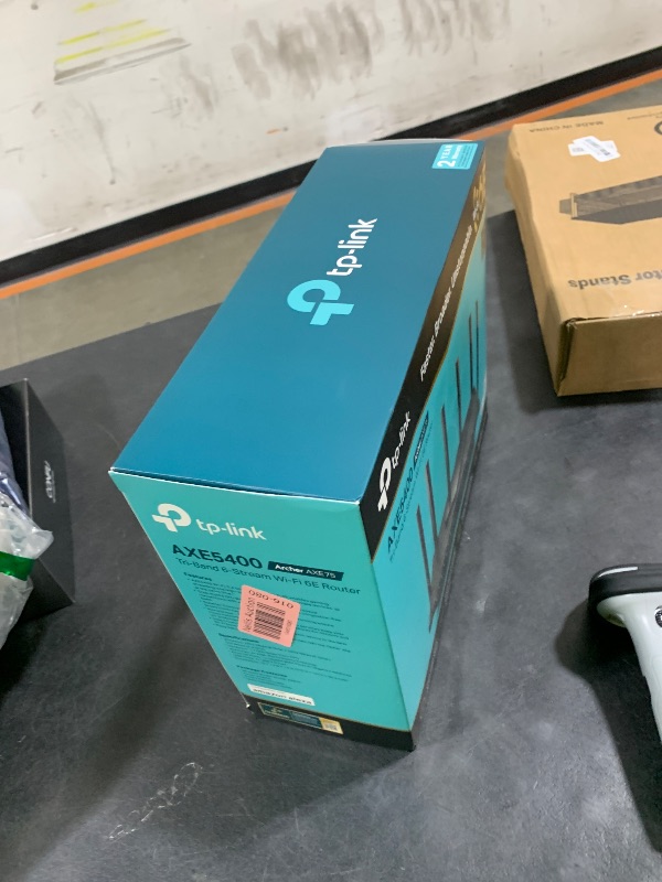 Photo 1 of TP-Link AXE5400 Tri-Band WiFi 6E Router (Archer AXE75)- Gigabit Wireless Internet Router, ax Router for Gaming, VPN Router, OneMesh, WPA3, Black