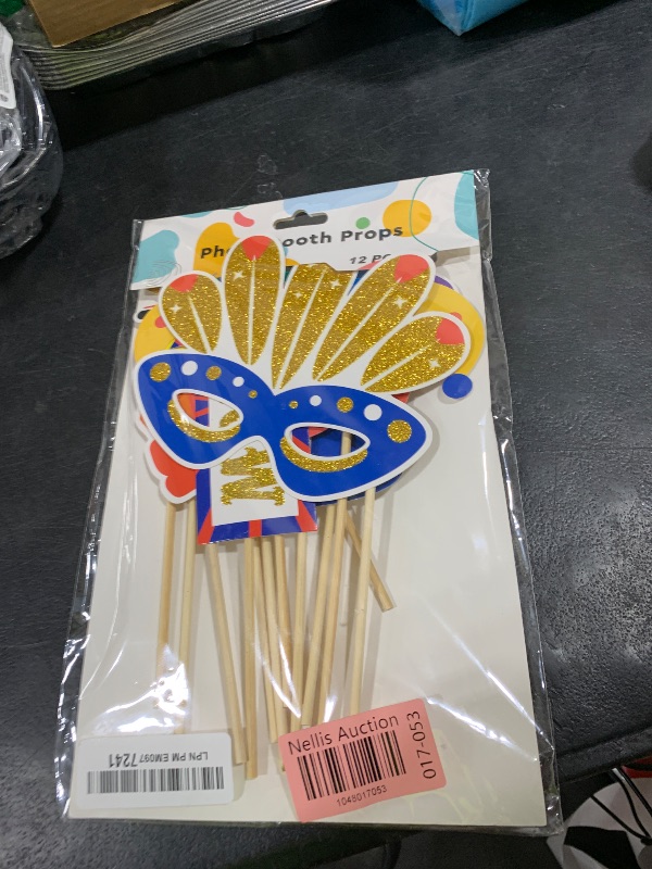 Photo 1 of Harrycle 32 Pcs Circus Party Decorations Clown Paper Glasses Carnival Photo Booth Props Circus Eyeglasses for Carnival Party Decoration Clown Birthday Baby Shower Supplies