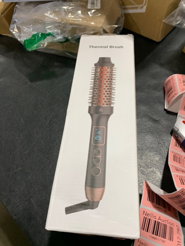 Photo 1 of Lopeie Infrared Thermal Brush for Blowout Look, 1.5 Inch Ionic Thermal Round Brush Makes Hair Smoother Get Natural Curls, Dual Voltage, Easy to Use, Gifts for Women