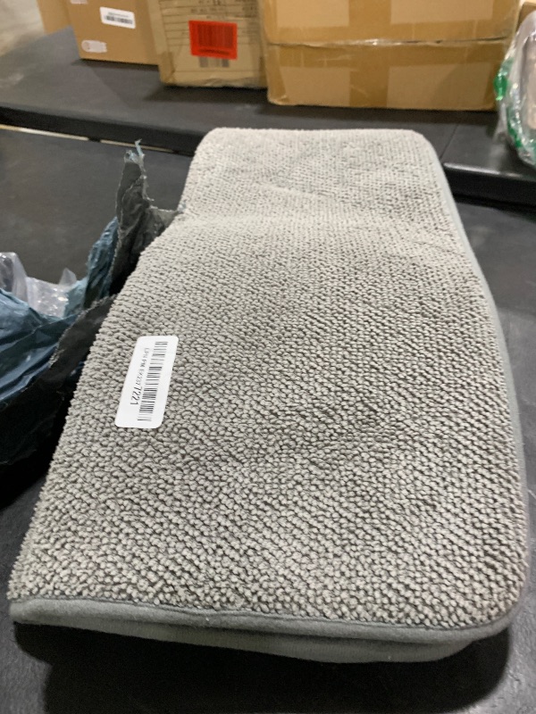 Photo 1 of OLANLY Thick Memory Foam Bath Mat Rug 47x20, Extra Soft Absorbent Bathroom Rug, Quick Dry Bath Mats, Non-Slip, Machine Washable Carpet for Bathroom, Tub and Shower, Home Decor Accessories, Grey