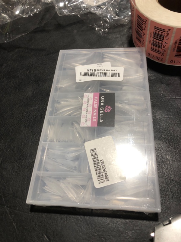 Photo 1 of UNA GELLA Toe Nail Tips 504Pcs Short Square False Soft Gel Full Cover Fake Toe Nails Matte Toe Nails 12 Sizes Pre-shape Fake Toenails Gel Toe Nail Tips For Nail Extension Home DIY Nail Salon