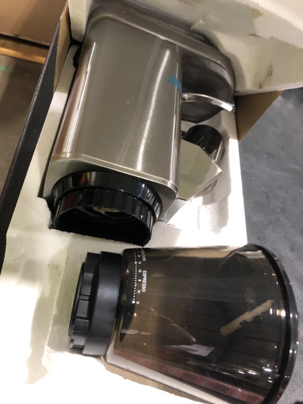 Photo 1 of Tuni G1 Conical Burr Coffee Grinder, 48 Grind Settings Anti-static Burr Mill, Precision Electronic Timer and LED Touchscreen for Espresso/Drip/Cold Brew/French Press, Stainless Steel, Silver