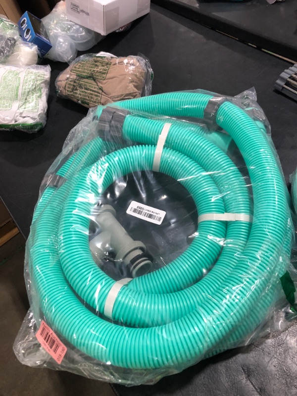 Photo 1 of Frienda 1.5" to 1.5" T Joint Pool Hose Connector with 3 Pcs 1.5" Diameter Pump Replacement Hose 59" Long, Pool Hose Adapter and Replacement Accessories Fitting for Filter Pump(Mint)