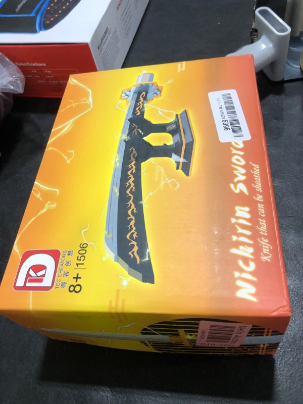 Photo 1 of Agatsuma Zenitsu for Demon Slayer Sword Building-Compatible with Lego Sets for Adult, Katana with Scabbard and Stand, Gift for Anime Fans (956 Pcs)
