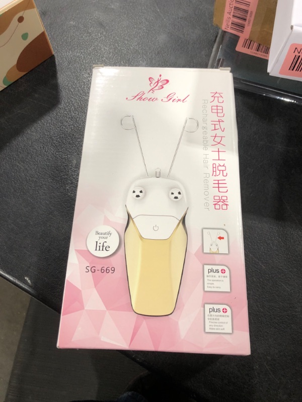 Photo 1 of WAYCOM Facial Threading Hair Removal for Women, USB Rechargeable Electric Hair Removal Device - Threading Epilator Face Razors for Women, Chin, Lip, Arms, Legs, Cotton Thread & Pearl Powder Included
