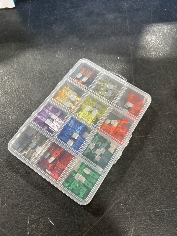 Photo 1 of Standard ATO/Car Fuse Assortment Kit, 55 Pieces, RV Marin Automotive Blade Fuse, 11 Current Ratings - 2A/ 3A/ 5A/ 7.5A/ 10A/ 15A/ 20A/ 25A/ 30A/ 35A/40 AMP