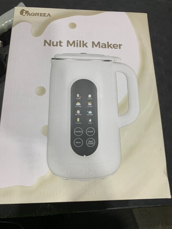 Photo 1 of IAGREEA 35 oz Nut Milk Maker Machine with 10 Blades, Automatic Homemade Almond, Oat, Soy, Plant-Based Milk and Dairy Free Beverages, Almond Maker, Self-cleaning, Keep Warm/12-Hour Delay