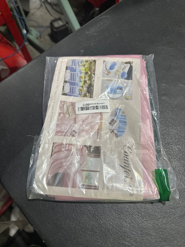 Photo 1 of Counfeisly 1 Pack Satin Table Cover Rectangle Silkly Soft Table Cloth, Satin Dining Table Cloths for Wedding Banquet Table Decoration, Dining Room, Indoor and Outdoor Use, 60 x 84 Inches, Pink