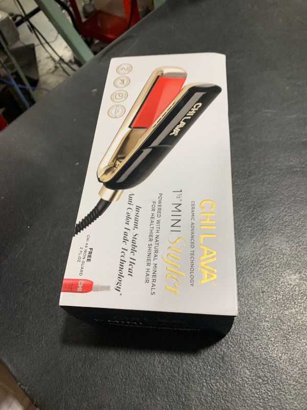 Photo 1 of CHI Lava MiniStyler with CHI 44 Iron Guard (2 Oz), Ceramic Hair Straightener for Long-Lasting Shine, Perfect for Daily Use and Travel, 1.5” Iron