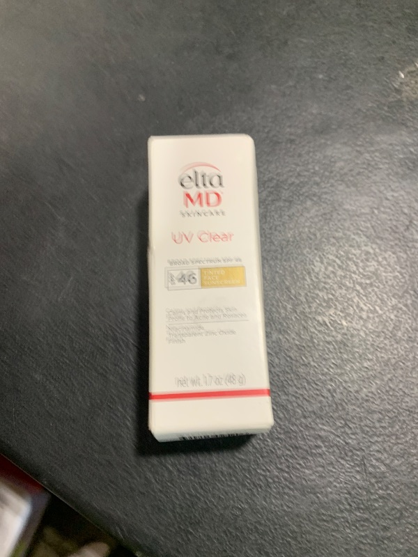 Photo 1 of EltaMD UV Clear Tinted Sunscreen for Face, SPF 46 with Zinc Oxide, Oil-Free, Dermatologist Recommended, For Acne-Prone Sensitive Skin, 1.7 oz