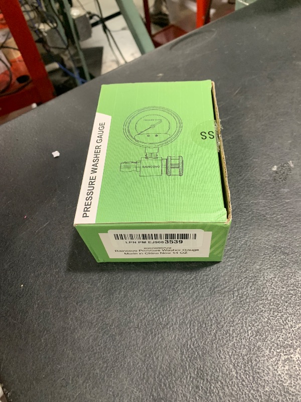 Photo 1 of Raincovo Pressure Washer Gauge, 6000 PSI, 3/8 Inch Quick Connect, Pressure Gauge for Power Washer