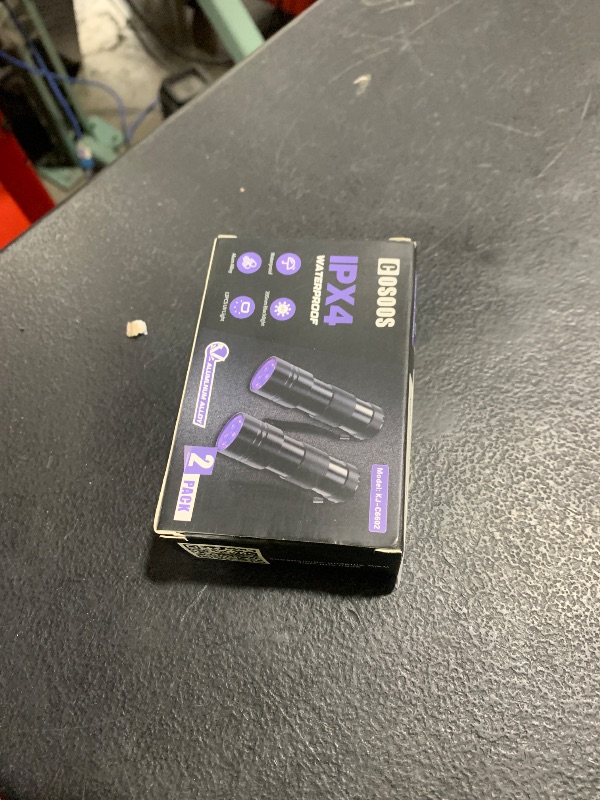 Photo 1 of COSOOS 2 Pack UV Flashlight, 12 LED Handheld Blacklight Flashlight 395nm Mini Light Torch Detector for Dog Pet Urine Stains, Bed Bugs and Scorpions. (Batteries not Included)