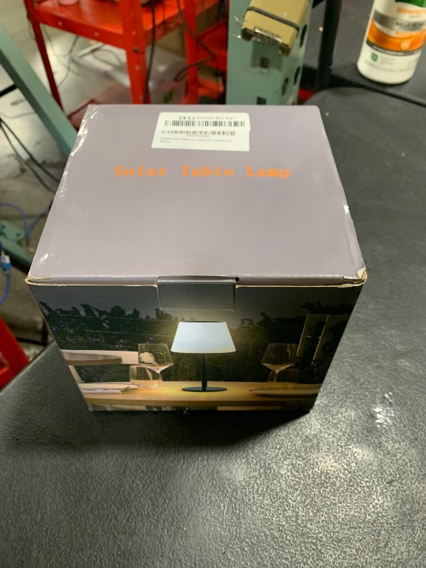 Photo 1 of Solar Table Lamp Outdoor Table Lamp Cordless with Light Sensor,Outdoor Lamps for Patio Waterproof,Dimmable Warm White and RGB LED Desk Lamp,Portable Night Light for Garden?Terrace?Camping.