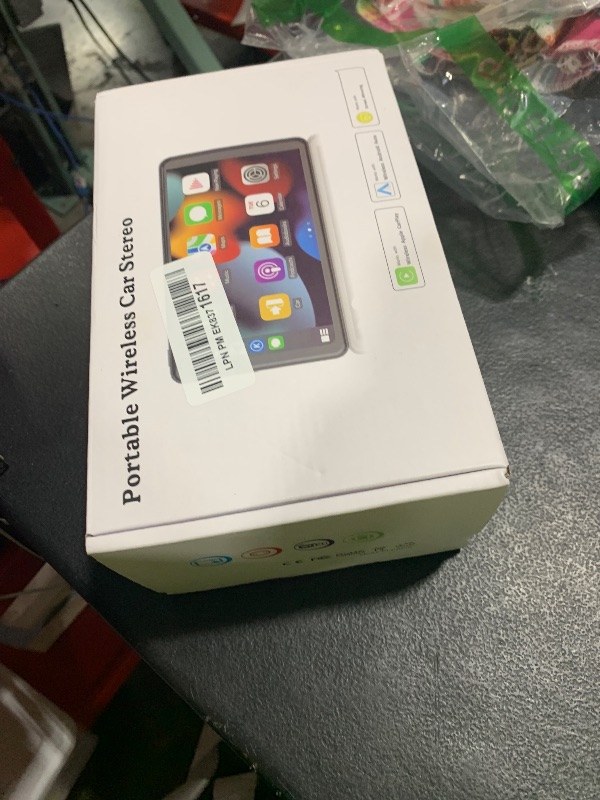Photo 1 of Portable Wireless with Apple CarPlay and Android Auto Screen for Car, 7" HD Touch Screen Car Stereo with Mirror Link, Bluetooth 5.2, Backup Camera, AUX,FM Transmitter for All Vehicle