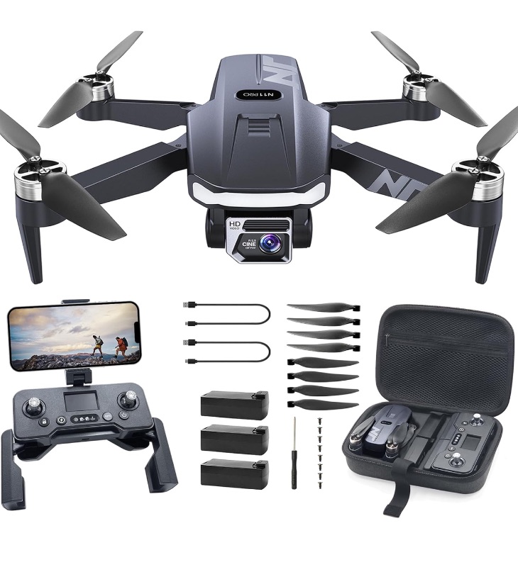Photo 1 of N11 PRO GPS Drone with Camera for Adults 4K UHD, 90 Min Long Flight Time, Long Control Range, Auto Return, Follow Me, Brushless Motor, 5G FPV RC Quadcopter for Beginners