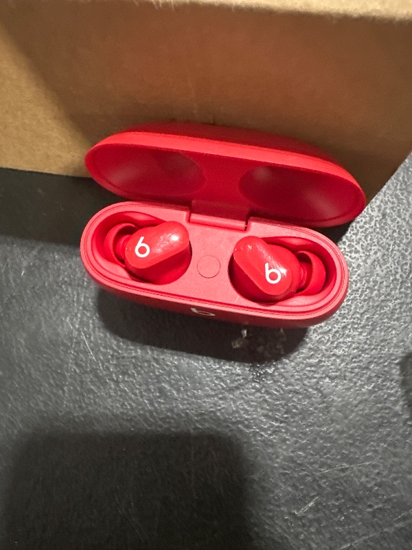 Photo 1 of Beats Studio Buds - True Wireless Noise Cancelling Earbuds - Compatible with Apple & Android, Built-in Microphone, IPX4 Rating, Sweat Resistant Earphones, Class 1 Bluetooth Headphones - Red