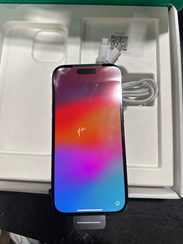 Photo 1 of Apple iPhone 15, 128GB, Black - Unlocked (Renewed Premium)