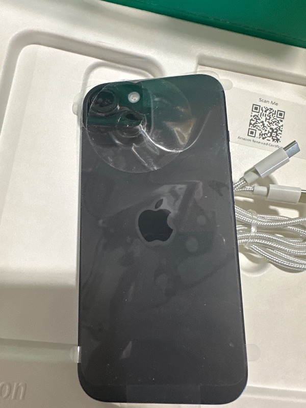 Photo 1 of Apple iPhone 15, 128GB, Black - Unlocked (Renewed Premium)