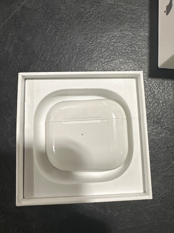 Photo 1 of Apple AirPods 4 Wireless Earbuds, Bluetooth Headphones, Personalized Spatial Audio, Sweat and Water Resistant, USB-C Charging Case, H2 Chip, Up to 30 Hours of Battery Life, Effortless Setup for iPhone