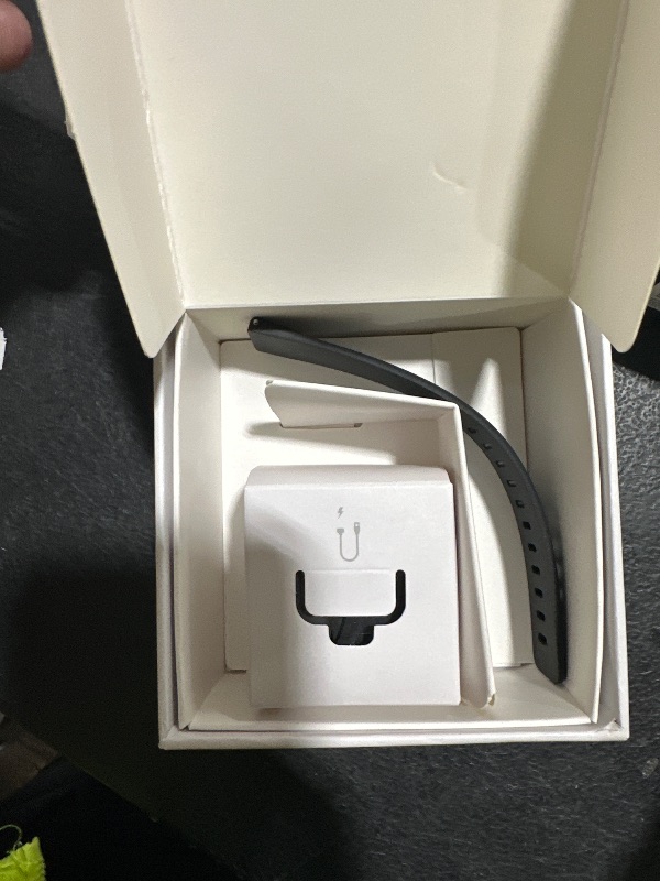 Photo 1 of Fitbit Versa Lite Smartwatch,GPS,Charcoal/Silver Aluminum, One Size (S & L Bands Included)