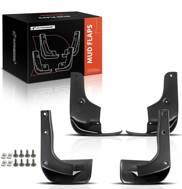 Photo 1 of A-Premium Set of 4PCS Mud Flaps Splash Guards Mudguards Mudflaps with Hardware Compatible with Lexus RX330 04-06, RX350 07-09, RX400h 06-08, Sport Utility, Front and Rear (Driver & Passenger Sides)