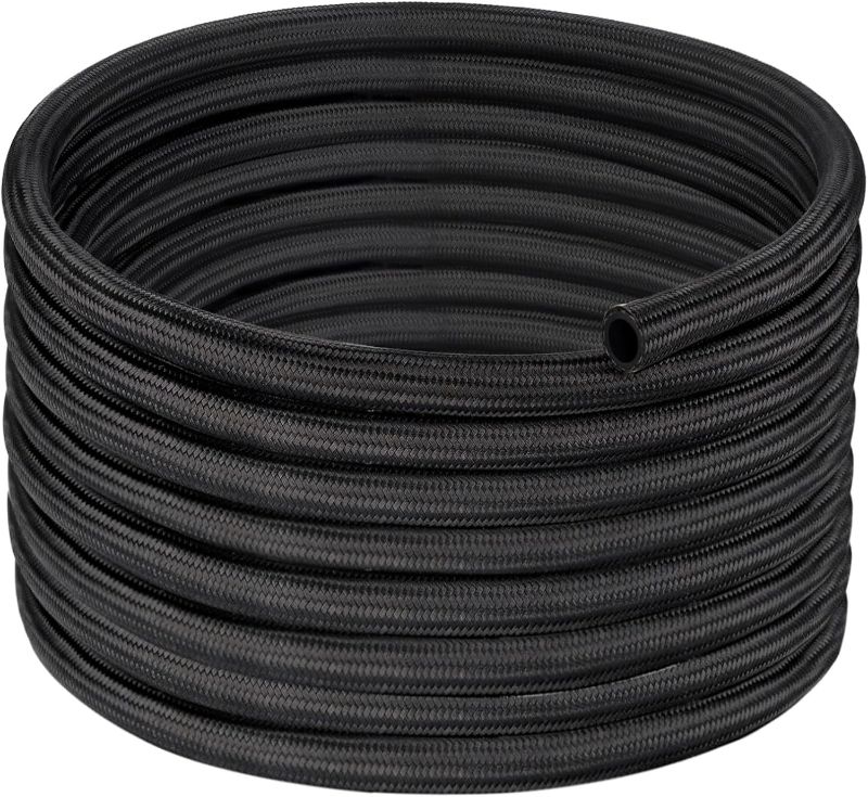 Photo 1 of EVIL ENERGY 6AN Fuel Line, AN6 Braided Fuel Hose Nylon CPE 20FT Black