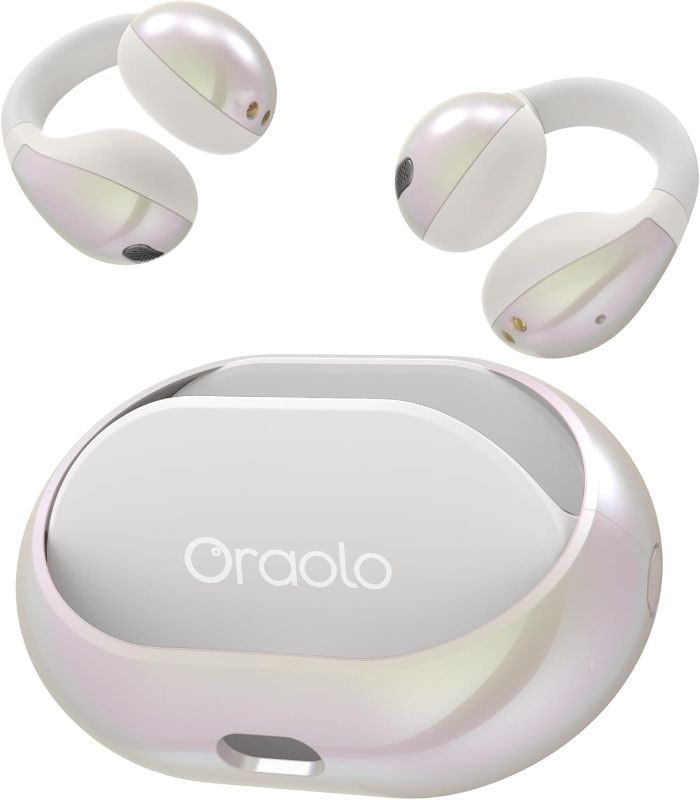 Photo 1 of Oraolo Open Ear Headphones, Bluetooth 5.4 Wireless Earbuds with Stereo Sound, ENC Clear Call, 21H Playtime, Type-C Charging, Touch Control, IPX6 Waterproof Open Ear Clip-On Earbuds for Outdoor Sports
Visit the Oraolo Store