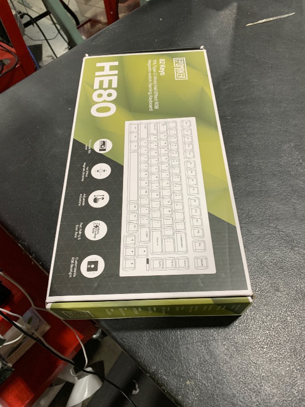 Photo 1 of EPOMAKER HE80 Hall Effect Gaming Keyboard, 8K Polling & 32K Scan, Creamy Gasket, DKS, SOCD, Hot-Swappable, RGB Backlit, Wired Gaming Keyboard for PC & Mac (Black)