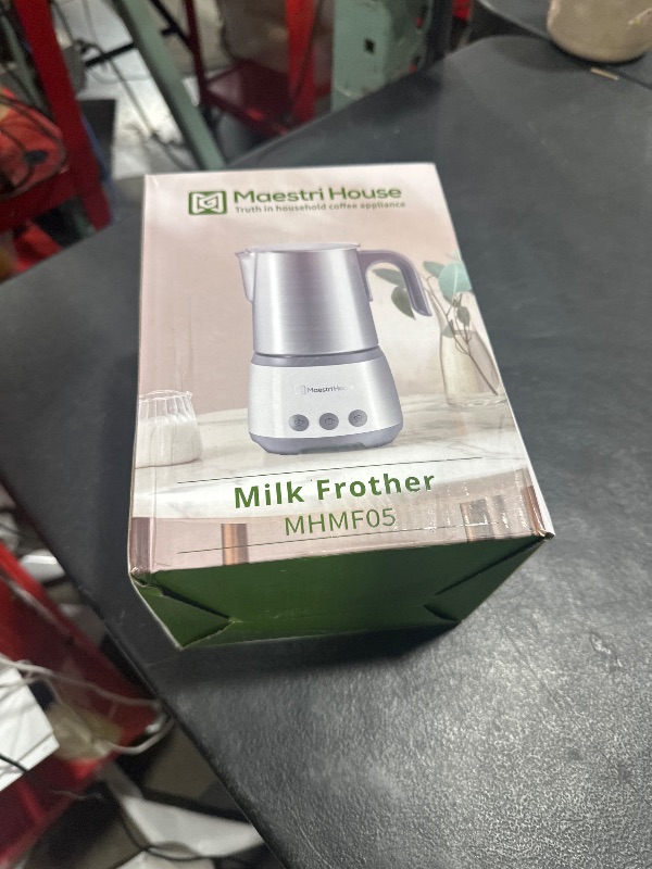 Photo 1 of Maestri House Milk Frother, 4-in-1 Electric Milk Steamer and Frother, 16.9OZ 600W Smart Touch Control Hot and Cold Foam Maker, Memory Function for Latte, Cappuccinos, Warm Milk, Hot Chocolate Milk