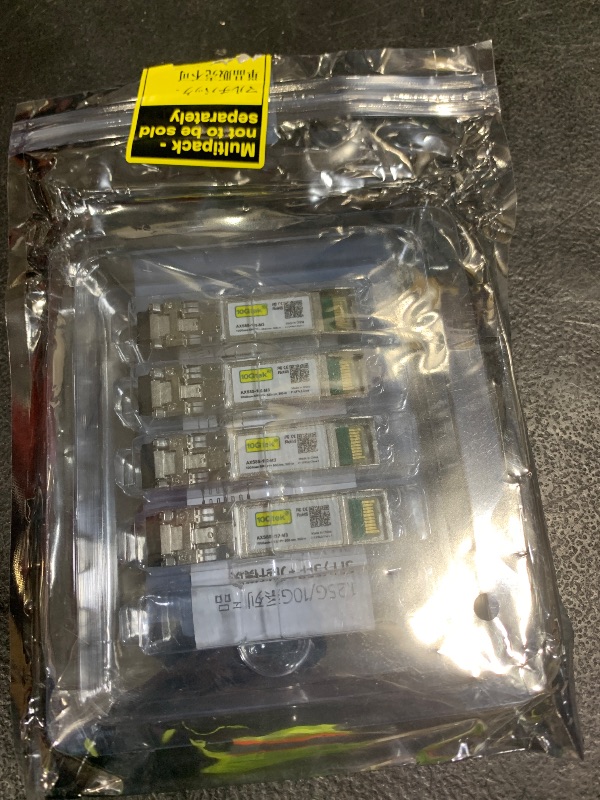 Photo 1 of 10Gtek 10GBase-SR SFP+ LC Transceiver, 10G 850nm Multimode SFP Module, up to 300 Meters, for Cisco SFP-10G-SR, Meraki MA-SFP-10GB-SR, Ubiquiti UniFi UF-MM-10G, Fortinet, Mikrotik and More, Pack of 4