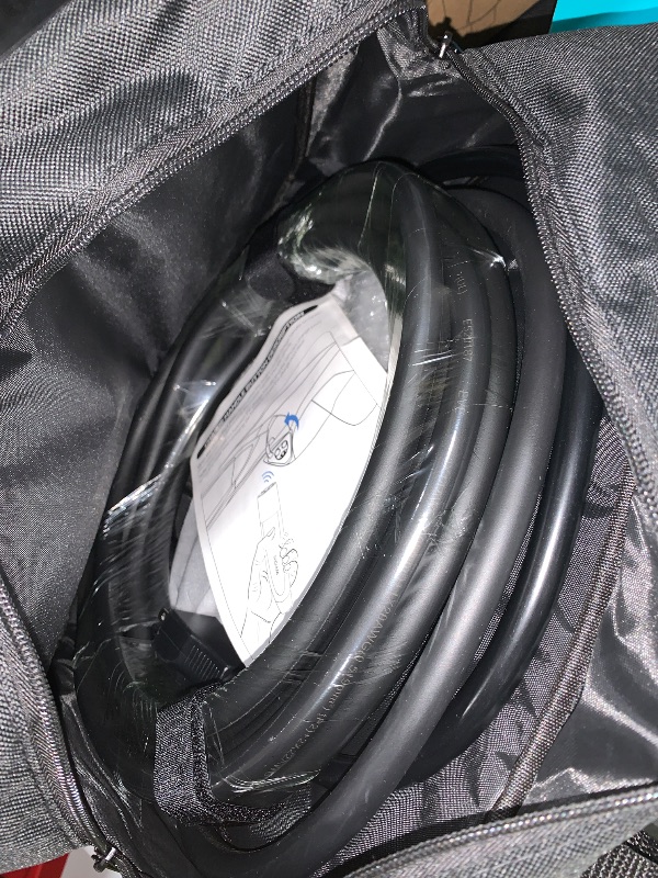 Photo 1 of SEGUMA Level 1/2 Tesla Charger, 12A/16A, 25ft Extension Cable, Dual Voltage 240V NEMA 6-20 Plug & 120V NEMA 5-15 Adapter, NACS Connector, Portable Home Electric Car EV Charger for Tesla Models Y/X/3/S