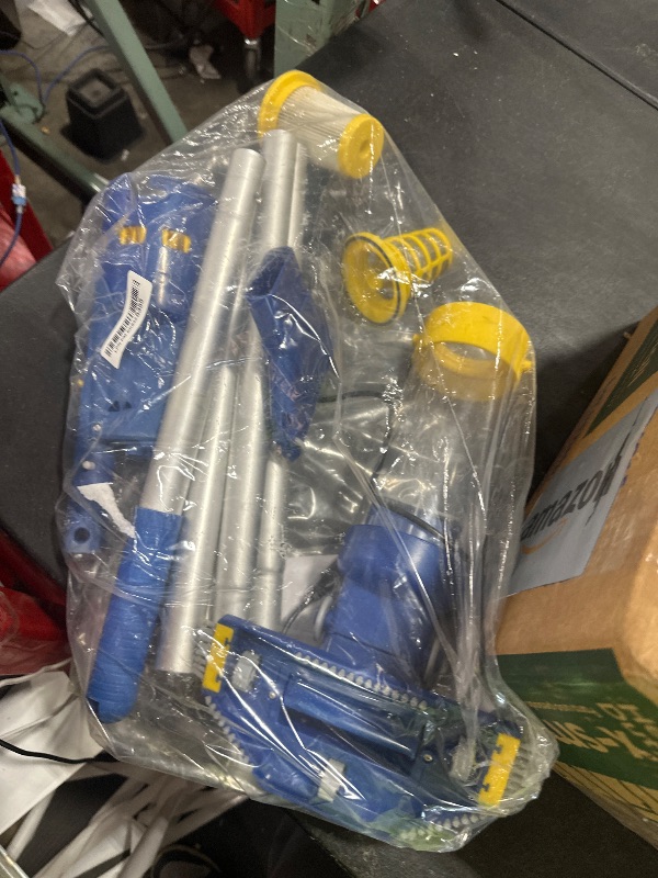 Photo 1 of PoolGuard Cordless Pool Vacuum with Strong Suction, Portable & Rechargeable Handheld Vacuum Cleaner with 60 Mins Working Time for Inground/Above Ground Pool
