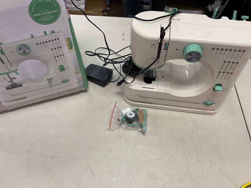 Photo 1 of StitchMaster Pro:Ballet on twin needles.Sewing machine,sewing machine for beginners,Double needle and double thread,16 kinds of stitches.Sewing machine for Household,sewing machine for adults.