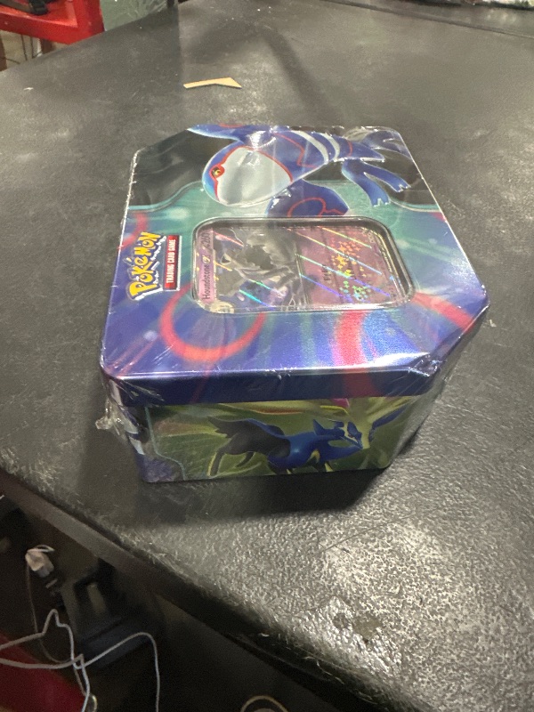 Photo 1 of Pokemon TCG: Scarlet & Violet Azure Legends Tin - Kyogre ex (5 Packs)
