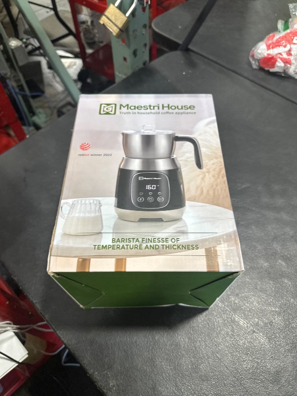 Photo 1 of Maestri House Milk Frother, 21OZ Variable Temp and Froth Thickness DualFro 600 Milk Frother and Steamer, Smart Touch Control Milk Warmer, Dishwasher Safe, Memory Function for Latte&Hot Chocolate