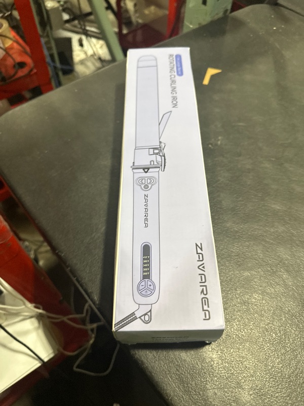 Photo 1 of Rotating Curling Iron 1 1/4 Inch, 2024 Upgraded ZAVAREA Automatic Curling Iron with Extra-Long Barrel, Dual Voltage Self Curling Wand 1.25" Hair Curler