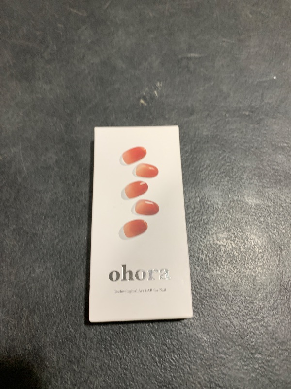 Photo 1 of ohora Semi Cured Gel Nail Strips (N Fig Jam) - Pink, Ombre, Works with Any UV/LED Lamps, Salon-Quality, Long Lasting, Easy to Apply & Remove - Includes 2 Prep Pads, Nail File & Wooden Stick