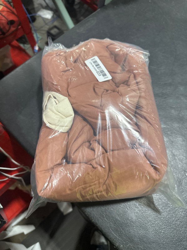 Photo 1 of Huzi Infinity Pillow - Home Travel Soft Neck Scarf Support Sleep (Terracotta)