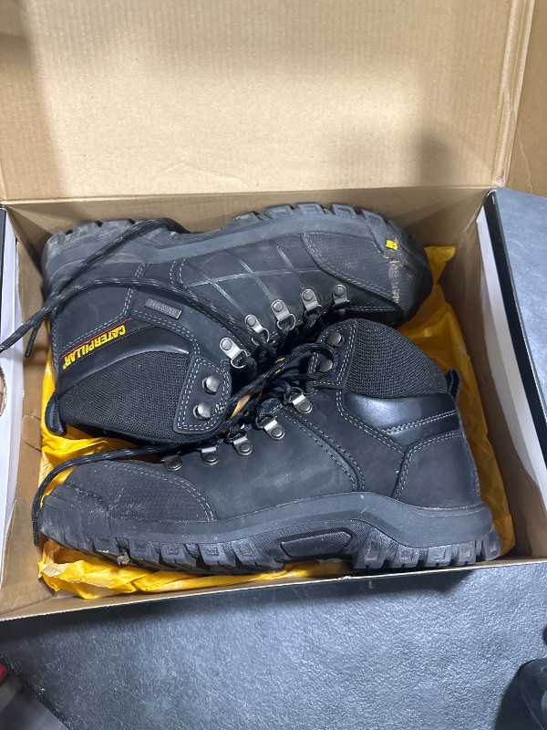 Photo 1 of Cat Footwear Men's Threshold Waterproof Steel Toe Work Boot, Black, 8.5