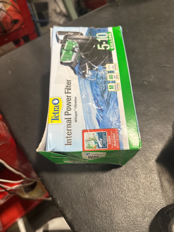 Photo 1 of Tetra Whisper Internal Power Filter 5 To 10 Gallons, For aquariums, In-Tank Filtration With Air Pump, Black