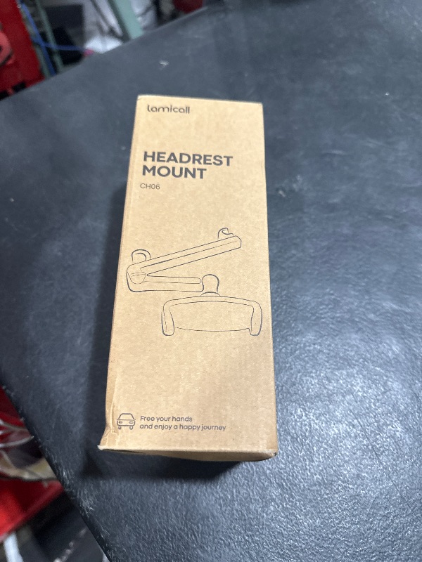 Photo 1 of Lamicall Car Headrest Tablet Holder - [3 in 1 Extension Arm] Adjustable Tablet Car Mount for Back Seat, Road Trip Essentials for Kids, for 4.7-11" Device Like iPad Pro, Air, Mini, Galaxy, Fire, Black