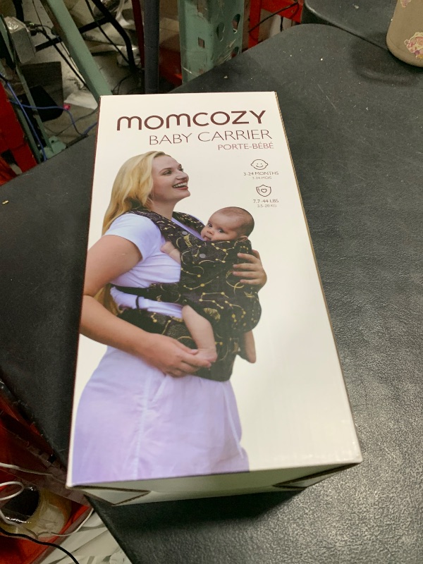 Photo 1 of Momcozy Breathable Mesh Baby Carrier, Ergonomic and Lightweight Infant Carrier for 7-44lbs with Enhanced Lumbar Support, All Day Comfort for Hands-Free Parenting, Air Mesh-Black