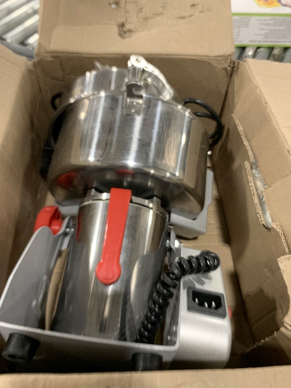 Photo 1 of Moongiantgo 2500g Grain Mill Grinder Commercial Spice Grinder 3600W Stainless Steel Electric Pulverizer Dry Grinding Machine for Wheat Corn Rice Pepper Herbs Coffee Beans (2500g Swing, 110V)
