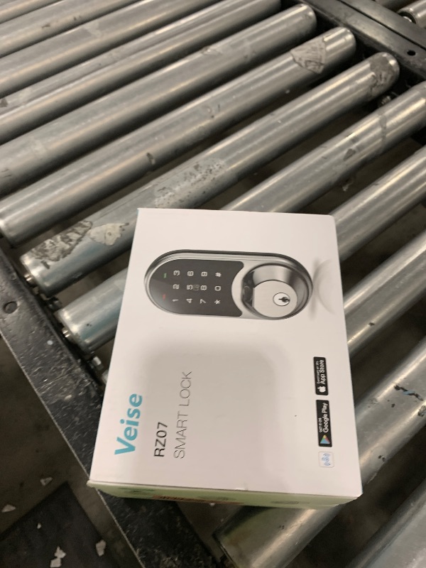 Photo 1 of Veise RZ07 Smart Lock, Fingerprint Door Lock, 7-in-1 Keyless Entry with App Control, Electronic Touchscreen Keypad Deadbolt, Biometric Smart Locks for Front Door, Satin Nickel